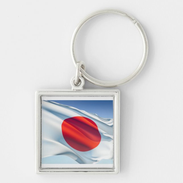 Porte-clés Drapeau national japonais (Devant)