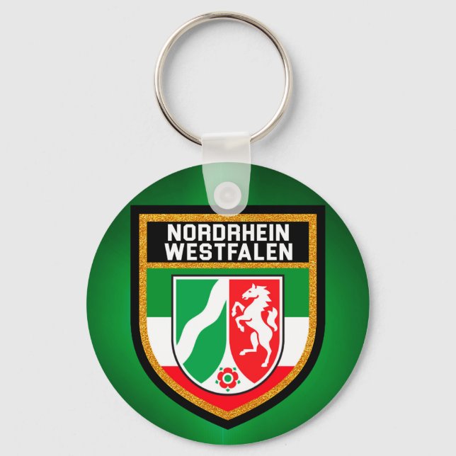 Porte-clés Drapeau Nordrhein-Westfalen (Recto)