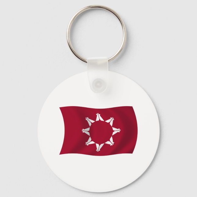 Porte-clés Drapeau Oglala Lakota (Recto)