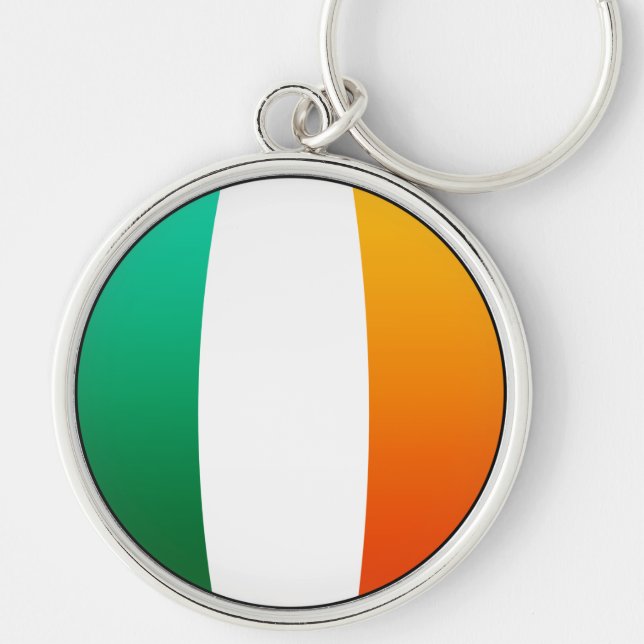 Porte-clés Drapeau ovale irlandais (Devant)