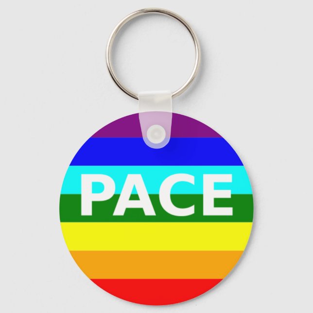 Porte-clés Drapeau Pace(Peace) italien (Recto)