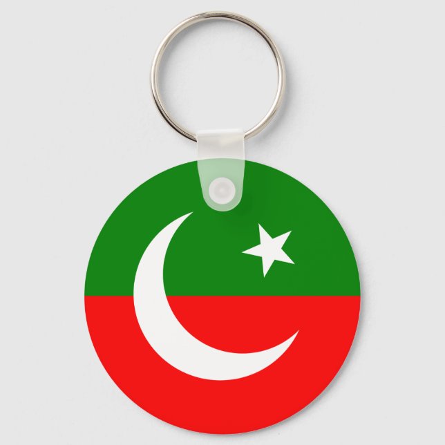 Porte-clés Drapeau Pakistan Tehreek E Insaf, Colombie (Recto)
