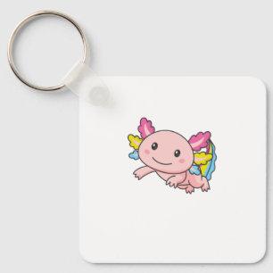 Porte-clés Drapeau Pansexuel Fierté Juin Lgbtq Axolotl
