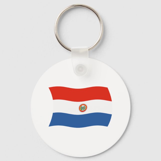 Porte-clés Drapeau Paraguayen (Recto)
