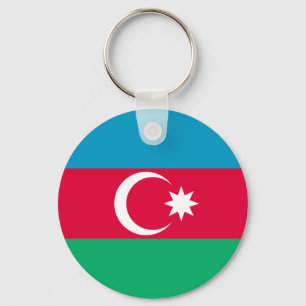 Porte-clés Drapeau patriotique azerbaïdjanais