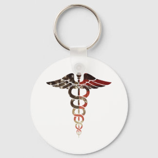 Porte-clés Drapeau Patriotique Caduceus Idéal Pour Les Infirm