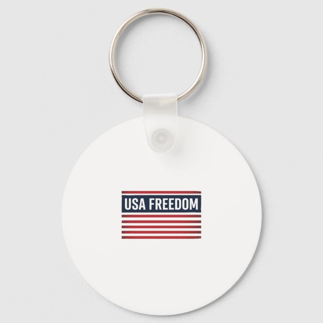 Porte-clés Drapeau patriotique de style USA Freedom Vector De (Recto)