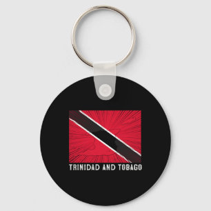 Porte-clés Drapeau patriotique délabré de Trinité-et-Tobago T
