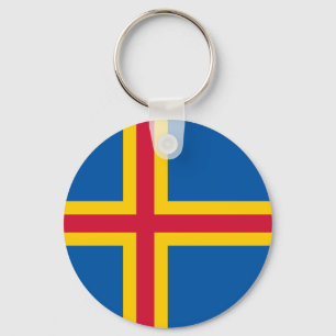 Porte-clés Drapeau patriotique des îles Åland