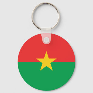 Porte-clés Drapeau patriotique du Burkina Faso