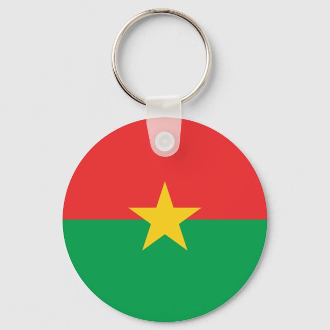 Porte-clés Drapeau patriotique du Burkina Faso (Recto)