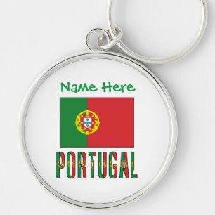 Porte-clés Drapeau personnalisé du Portugal Patrimoine