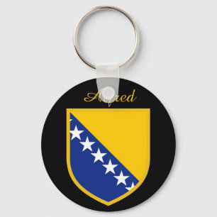 Porte-clés Drapeau personnel de la Bosnie