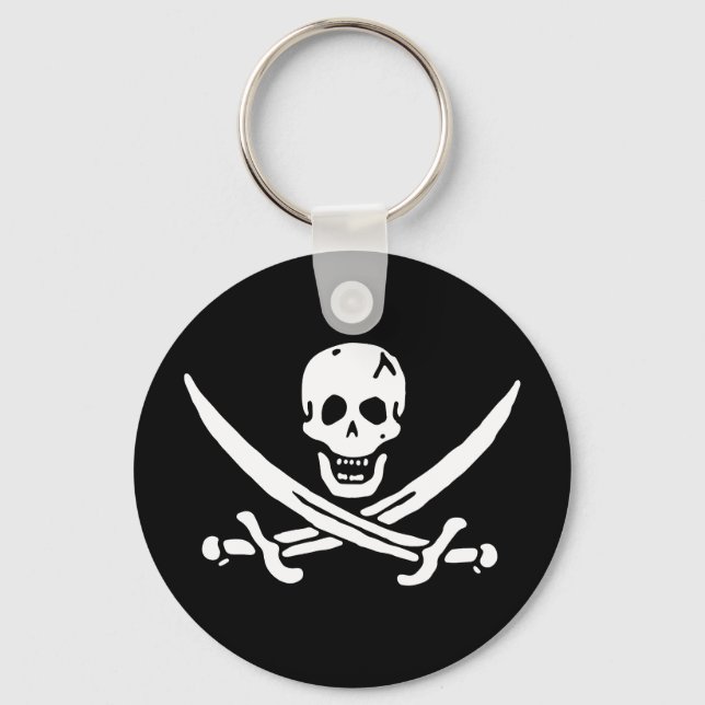 Porte-clés Drapeau pirate (Recto)