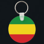Porte-clés Drapeau rastafarien Rasta Ethiopie<br><div class="desc">Les couleurs rouge, vert et jaune représentent le drapeau du Rastafarianisme, mais c'est aussi un drapeau de l'Ethiopie. Voici un cadeau Rasta de haute qualité et un grand design pour tous les rastafariens. Visitez notre magasin pour trouver plus de cadeaux Rasta cool et d'autres idées cadeaux de drapeaux du monde....</div>