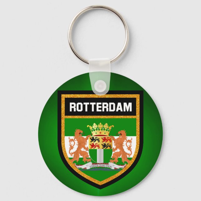 Porte-clés Drapeau Rotterdam (Recto)