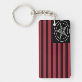 Porte-clés Drapeau satanique