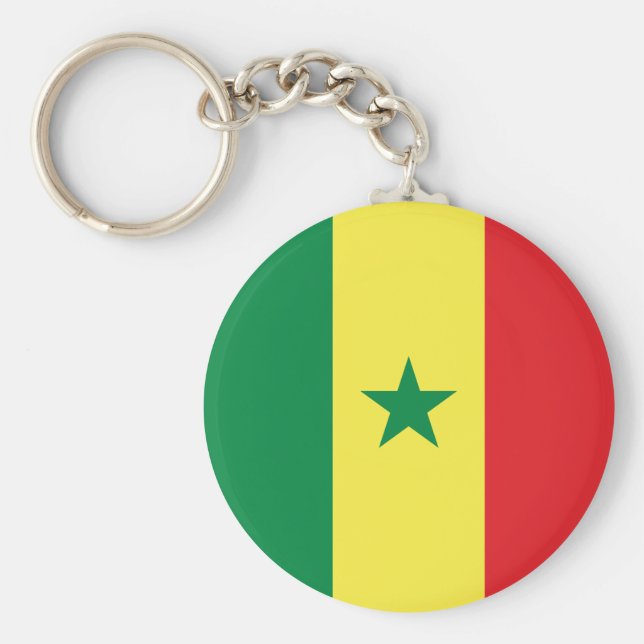 Porte-clés Drapeau sénégalais (Devant)