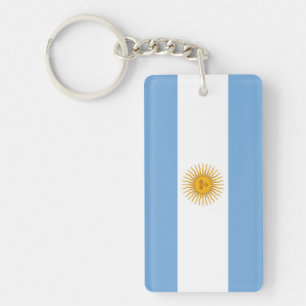 Porte-clés Drapeau simple de l'Argentine