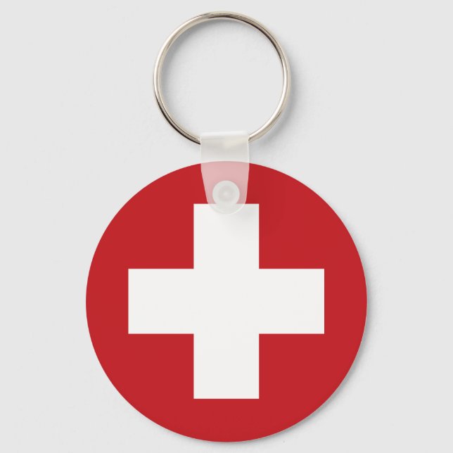 Porte-clés Drapeau Suisse (Recto)