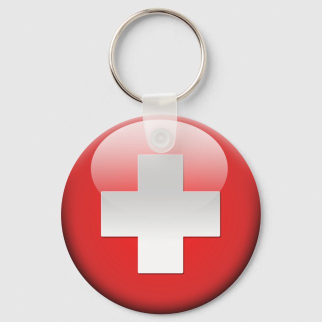 Porte-clés Drapeau suisse 2.0 (Recto)