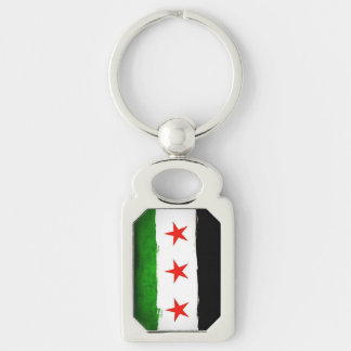 Porte-clés drapeau syrien patriotique