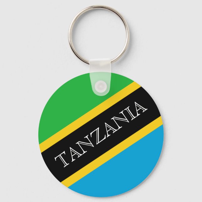 Porte-clés drapeau tanzanien (Recto)