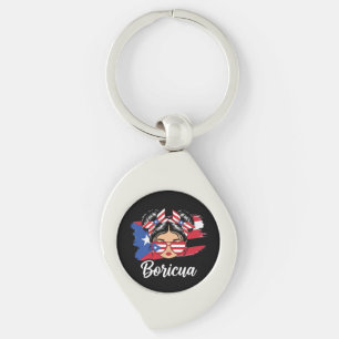 Porte-clés Drapeau tendance Boricua Girl Porto Rico
