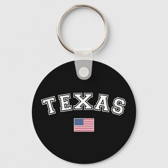 Porte-clés Drapeau Texas State USA (Recto)