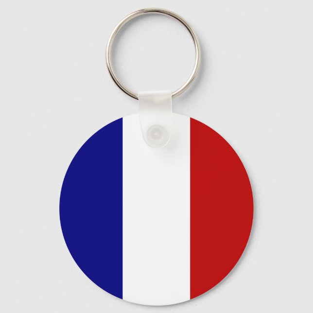 Porte-clés Drapeau totalement français ! (Recto)