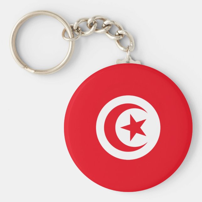Porte-clés Drapeau tunisien (Devant)
