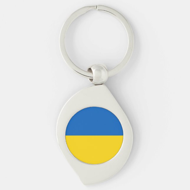 Porte-clés Drapeau Ukraine (Devant)