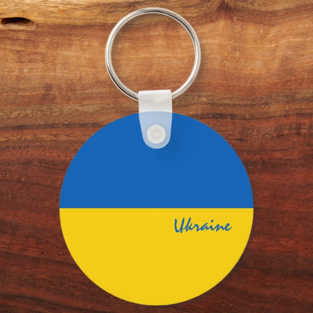 Porte-clés drapeau ukrainien & fête ukrainienne, patriote / s (Recto)