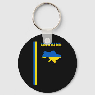 Porte-clés Drapeau ukrainien vertical