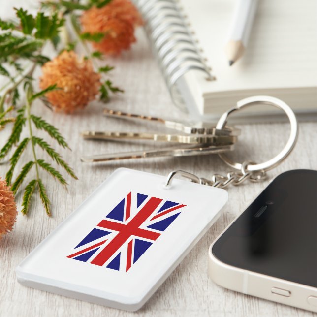 Porte-clés drapeau Union Jack Royaume-Uni (Devant droit)