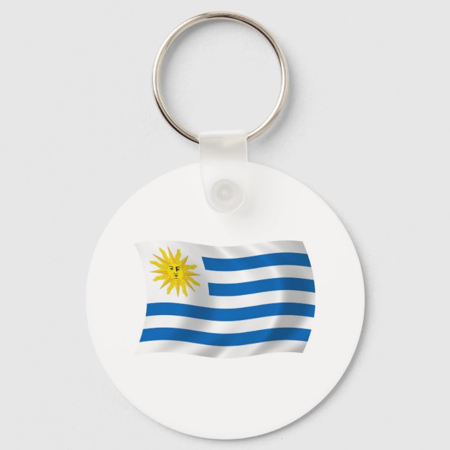 Porte-clés Drapeau Uruguayen (Recto)