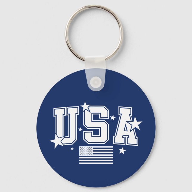 Porte-clés drapeau USA (Recto)