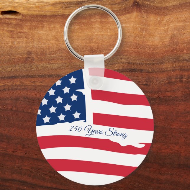 Porte-clés Drapeau USA (Recto)