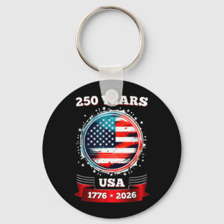 Porte-clés Drapeau Usa 250 Ans 1776-2026 250e Anniversaire 4