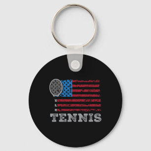 Porte-clés Drapeau Usa Tennis Hommes Femmes Us Amateur De Ten