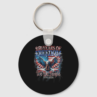 Porte-clés Drapeau Vintage 250 Ans Américain 1776 2026 250e É