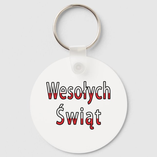Porte-clés Drapeau Wesolych Swiat (Recto)