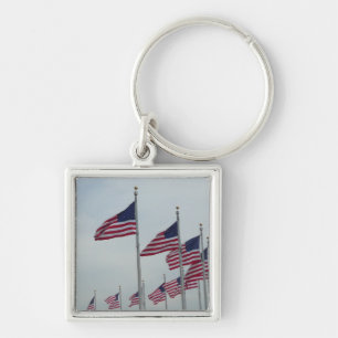 Porte-clés Drapeaux américains au Monument de Washington