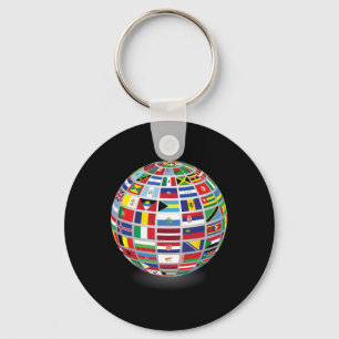 Porte-clés Drapeaux Des Pays Du Monde International