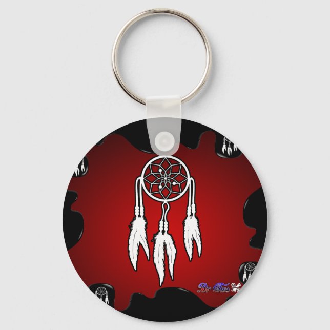 PORTE-CLÉS DREAM CATCHER RED ARRIÈRE - PLAN PRODUITS (Recto)