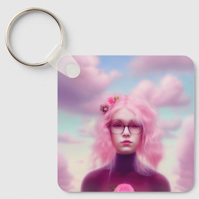 Porte-clés Dreamy Rose (Recto)