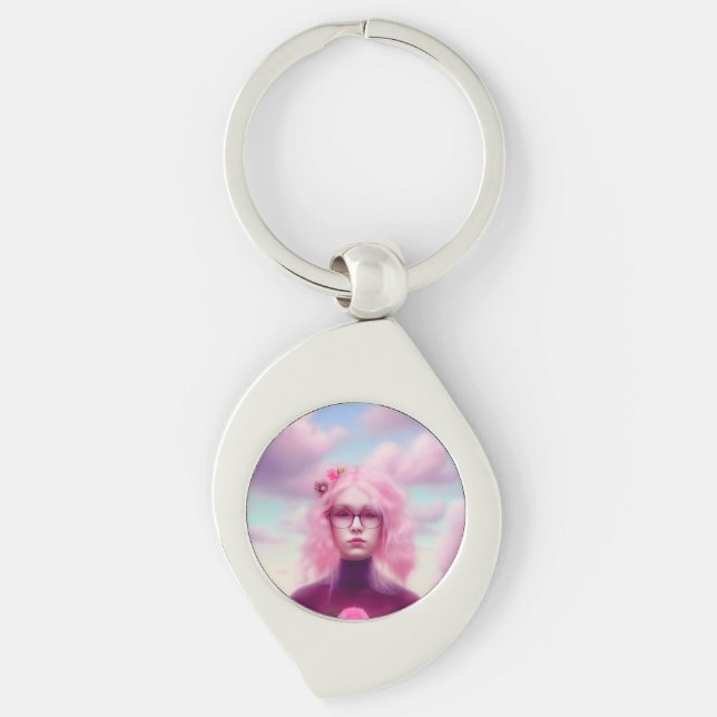 Porte-clés Dreamy Rose (Devant)