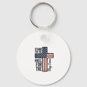 Porte-clés Dress pour le drapeau agenouillez pour la croix co