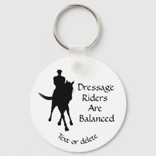 Porte-clés Dressage Riders Sont Équilibrés Cute Personnalisé