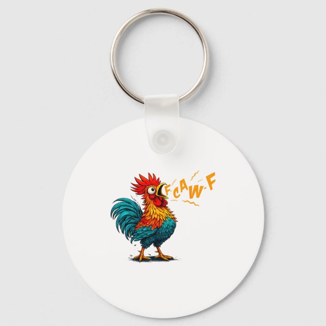 Porte-clés Dresseur de coq Fcawf Poulet F Caw F Coq Dressage (Recto)